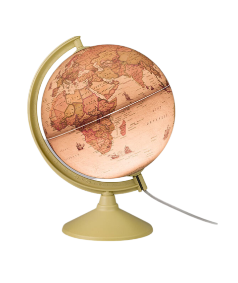Glob ANTIC D-26 cm, cu iluminare, Limba romana